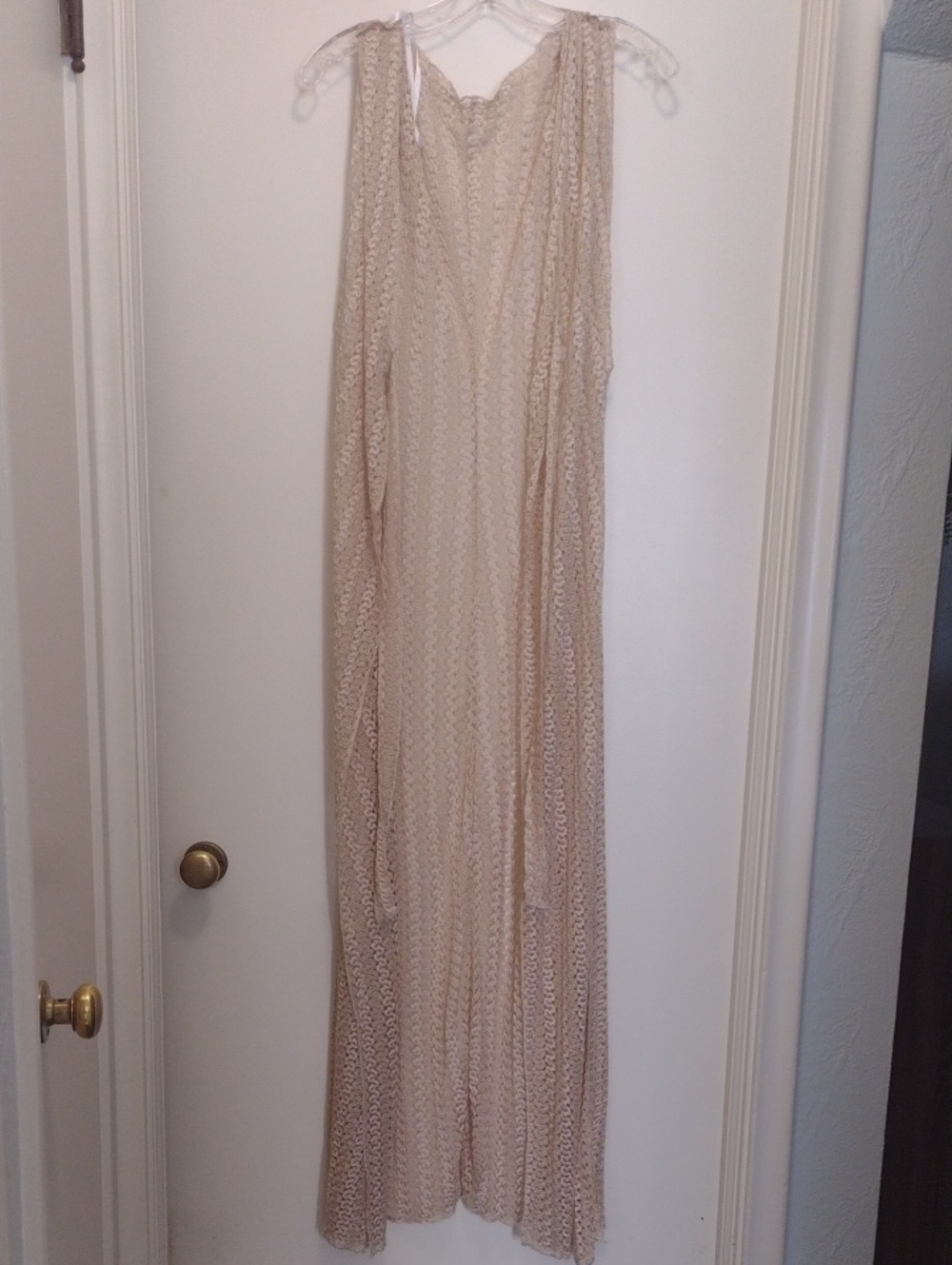 BECCA Tan Lace Sleeveless Cover Up (J1418)